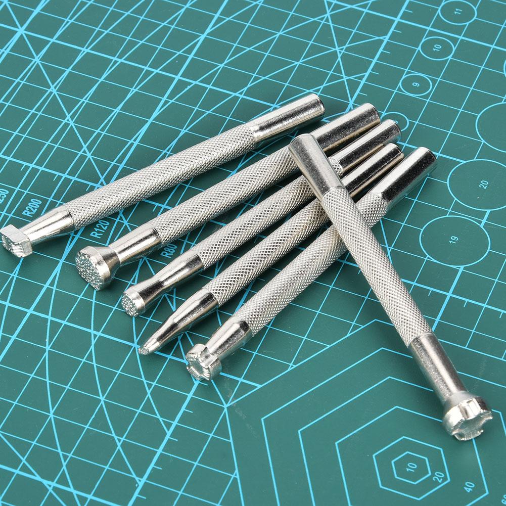 6Pcs Leather Craft Carving Tool Non Slip Fish Printing Pattern Handle DIY Handcraft Tool(Fish Print Tool )