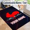 Custom Text Printed Rug France national football team Non Slip Floor Carpet For Home Room Decor