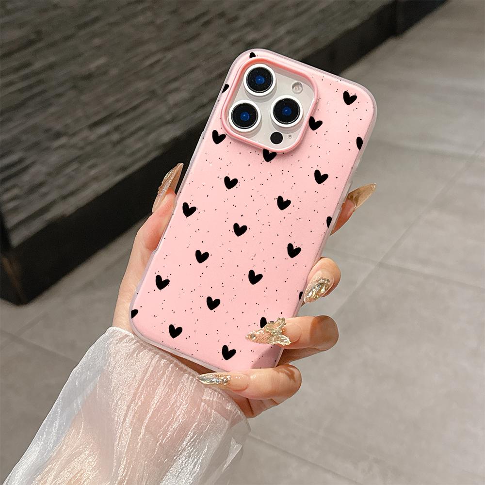 Чехол с рисунком в горошек, сердцем и бантом для Honor 400 Lite Pro 90 Lite 5G X9D X7B X9B Magic 6 Lite, матовый, 2 в 1, желе