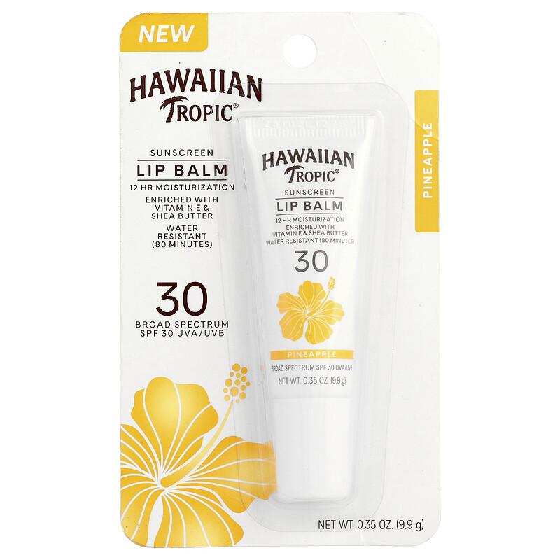 Sunscreen Lip Balm, SPF 30, Pineapple, 0.35 oz (9.9 g)