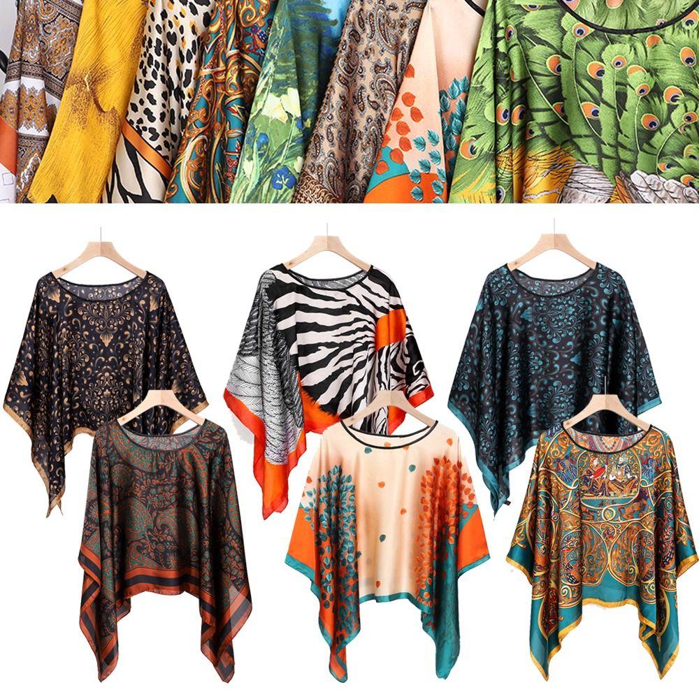 110x110cm Pullover Scarf Women Large Handkerchief Fashion Silk Scarf