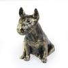 Bull Terrier, Bully I - dog statue, sitting dog for desk, decoration for the living room of a dog lover by Art-Dog