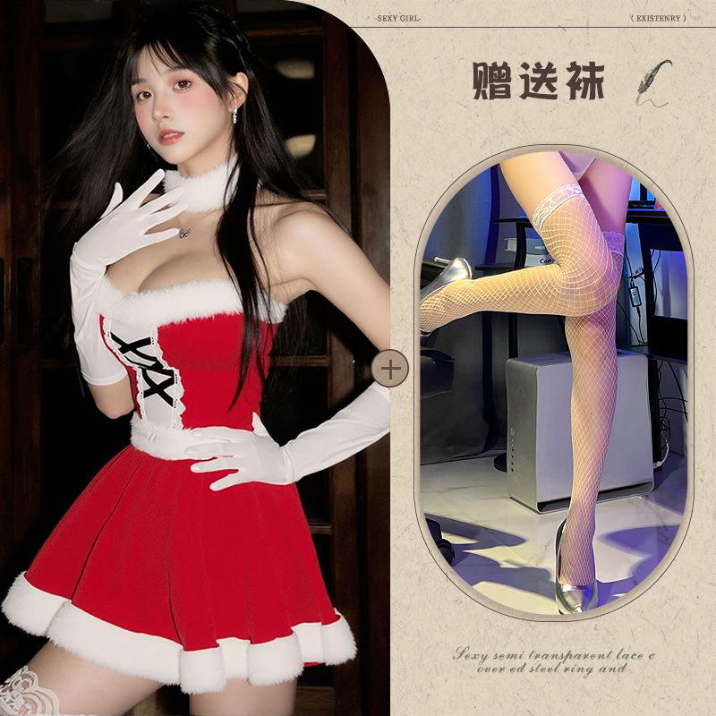 Новое сексуальное нижнее белье Рождественский наряд милый плюшевый сексуальный стройнящий