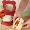 Flip Design Square Sandwich Cutter Bear Shape Bread Mold Kawaii Sandwich Press Mould  Lunch