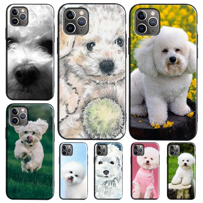 Чехол для телефона с изображением щенка породы Бишон Фризе для iPhone 17 Air 16 15 14 13 12 11 Pro Max 12 13 mini 15 16 Plus 16e Чехол Coque