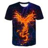 Smokey Bird Pattern Men's T-shirt Summer Fashion Cool Style Graphic Tee Interesting 3D Print Short Sleeve T-shirts Clothing