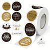 500 Stickers Merry Christmas Stickers Roll - 8 English Patterns,Round Shape for Gift Wrapping, Scrapbooking Gift Packaging Label