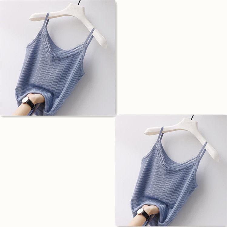 Кружевной ремешок свободная майка женская летняя трикотажная нижняя одежда больших размеров