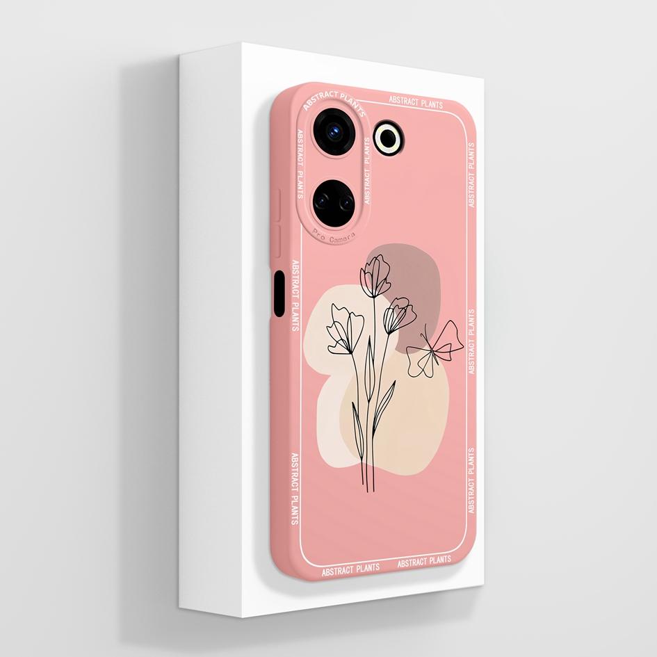 Для Tecno Camon 20 Pro 4G 5G чехол для телефона задняя крышка защитная пленка для экрана противоударные матовые квадратные сумки для телефона модный дизайн оболочка авокадо для бамперов Tecno