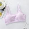Хлопковый бюстгальтер для девочек с поролоновой чашкой, топы для ухода за грудью для детей, тренировочные бюстгальтеры для девочек, мягкое детское нижнее белье