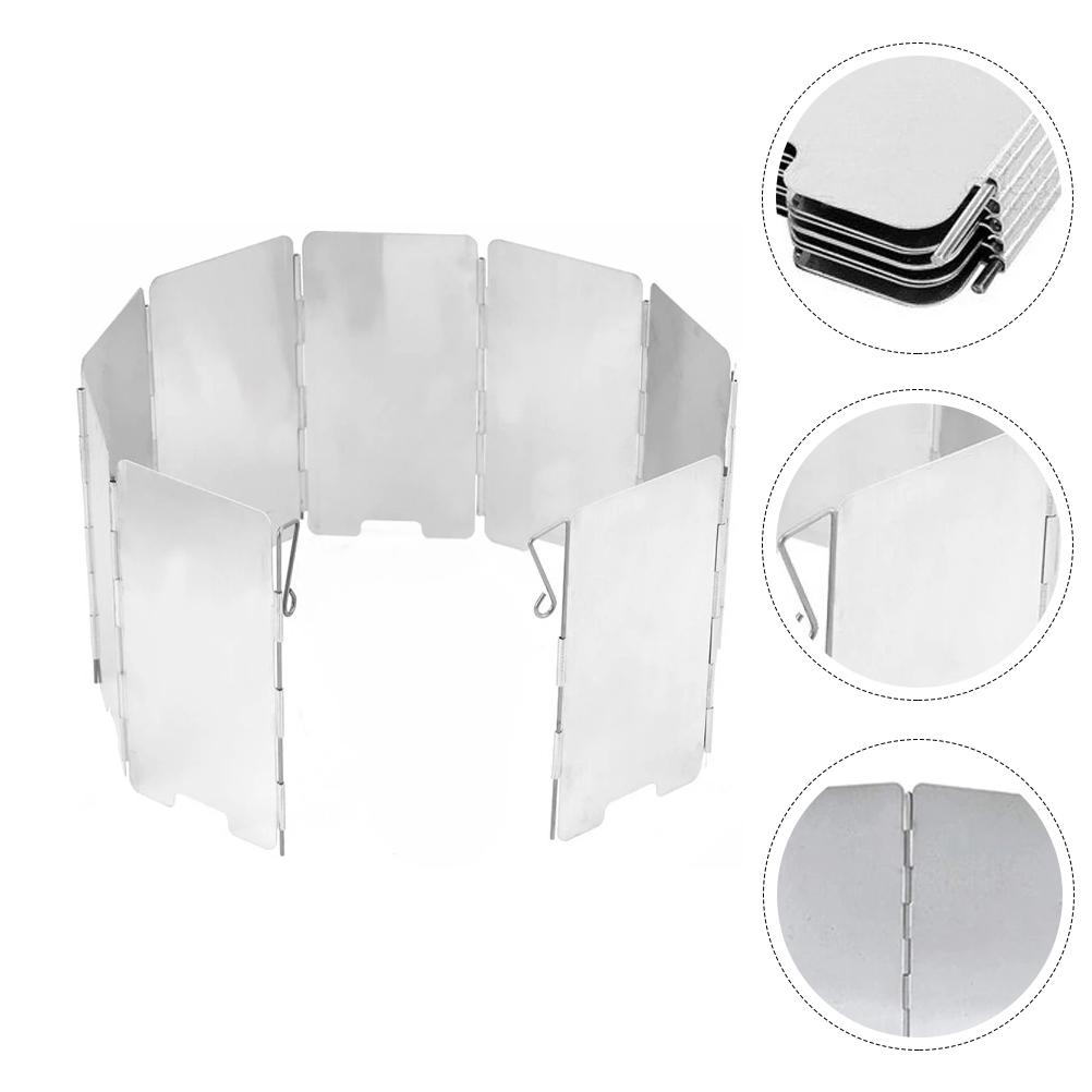 Мини-регулируемый ветрозащитный экран из алюминиевого сплава для кемпинга, аксессуары для печей, портативная ветрозащитная складная горелка для кемпинга