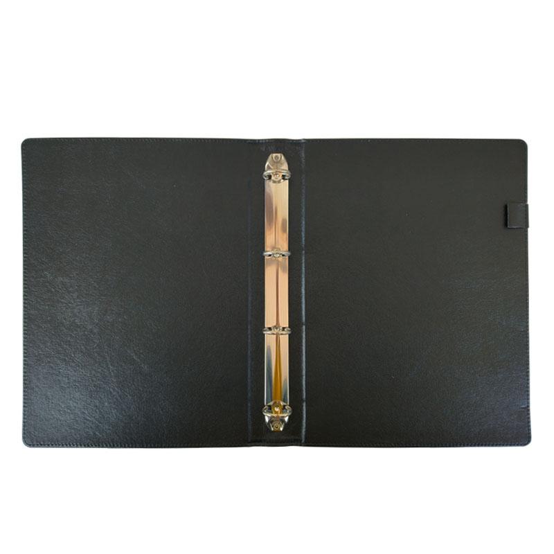 PU Leather Cover Folder 4 Rings Large 30mm , Heavy Durable Padded A4 Custom Handmade Binder