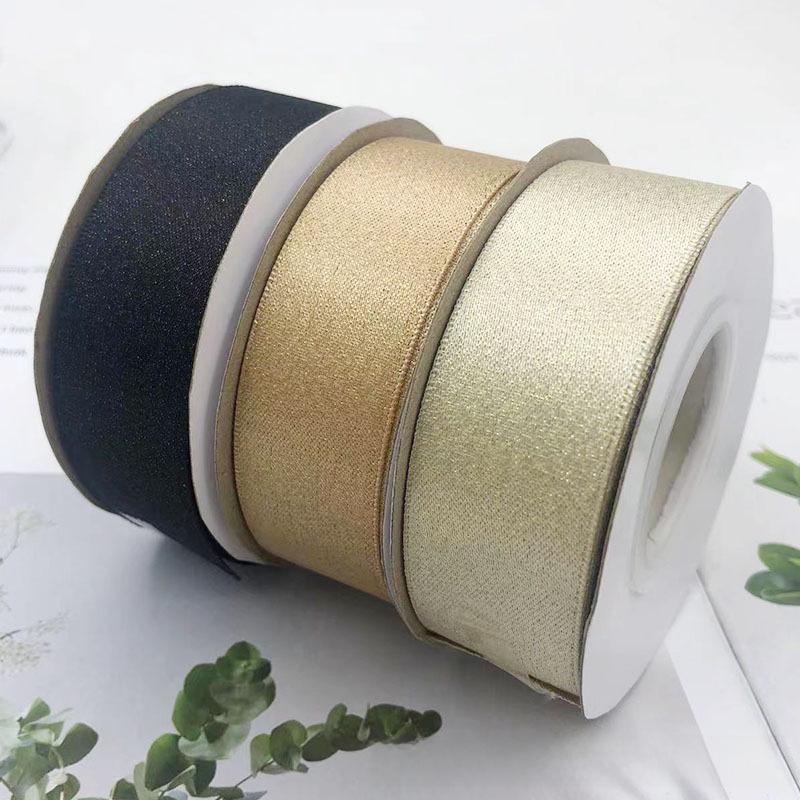 Лента высокого качества Jinwei 2,5 см: Плотный, зашифрованный дизайн с изображением черного лебедя для украшения подарочных коробок и свадебных конфет.