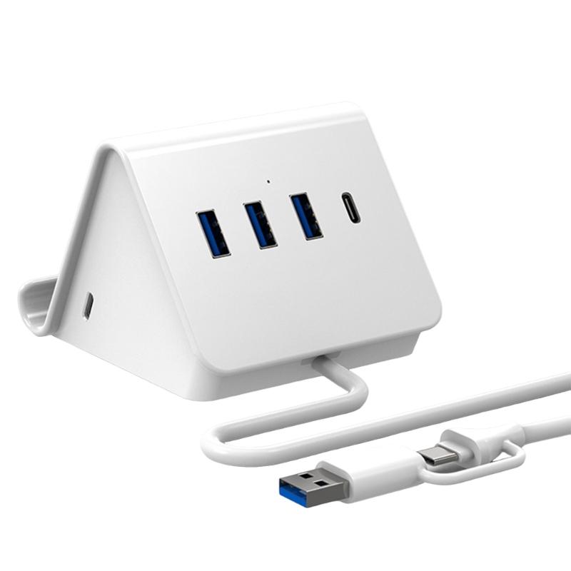 USB-концентратор 5 Гбит/с, 3 порта USB 3.0 и адаптер Type-C с подставкой, несколько портов для компьютеров, планшетов и игровых консолей