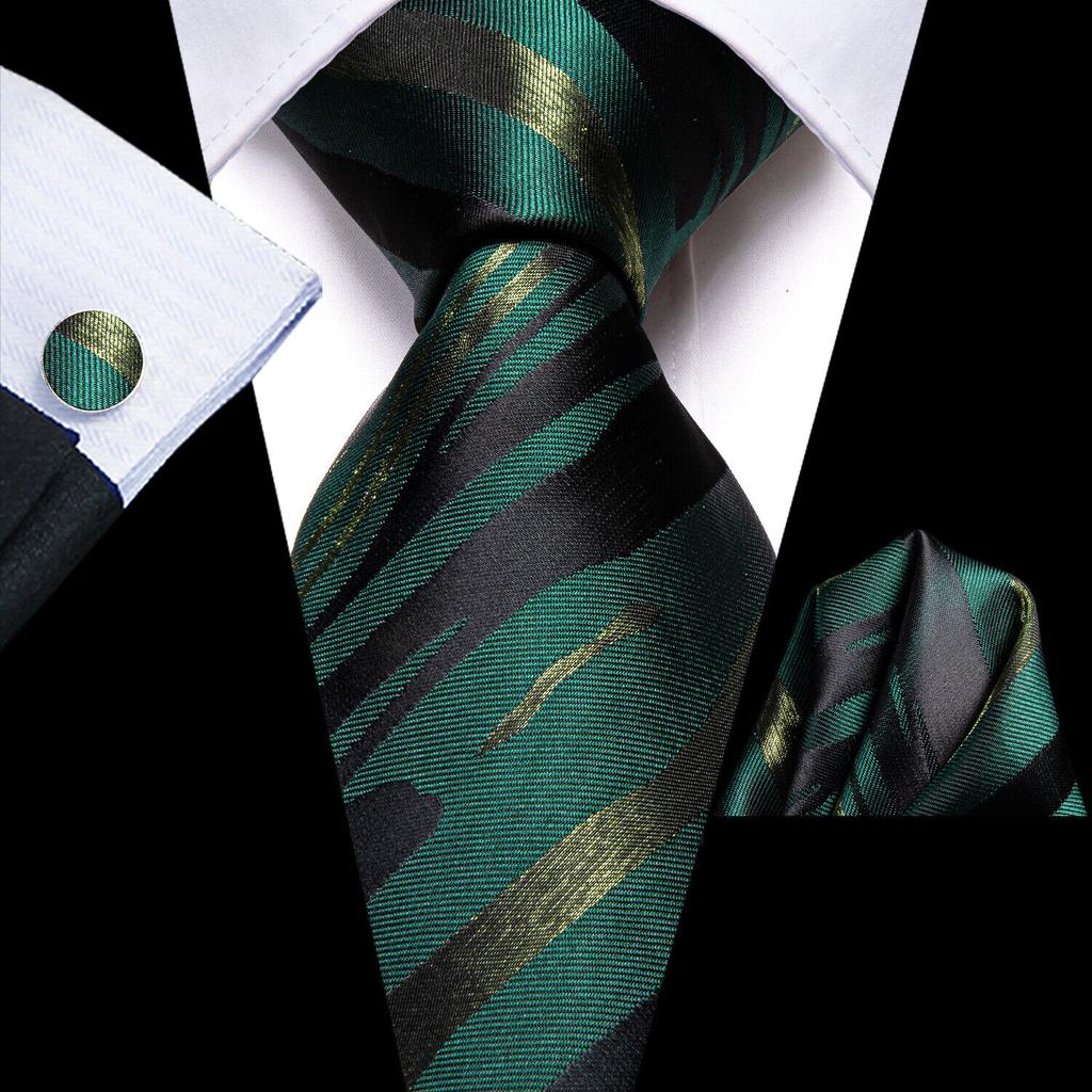 Hi-Tie Мужской галстук, белый однотонный галстук, носовой платок, запонки, свадебный галстук, выпускной вечер