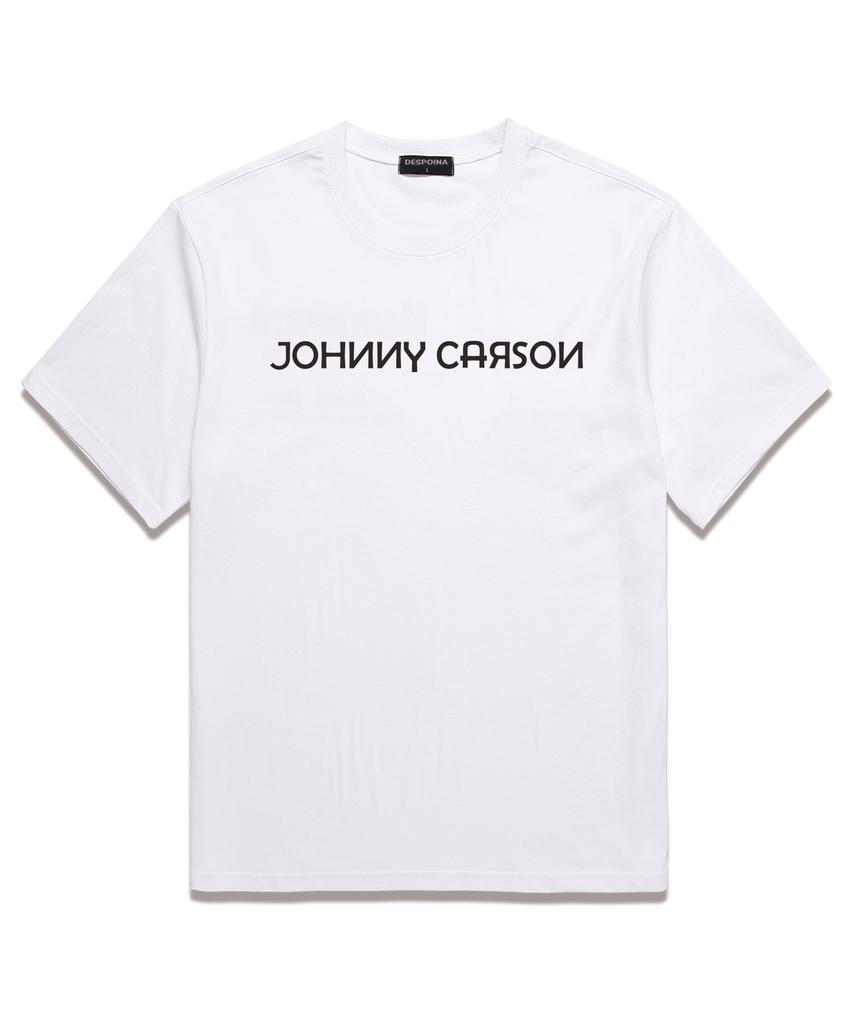 JOHNNY CARSON Simple Logo Short Sleeve T-Shirt (Jcss106) White