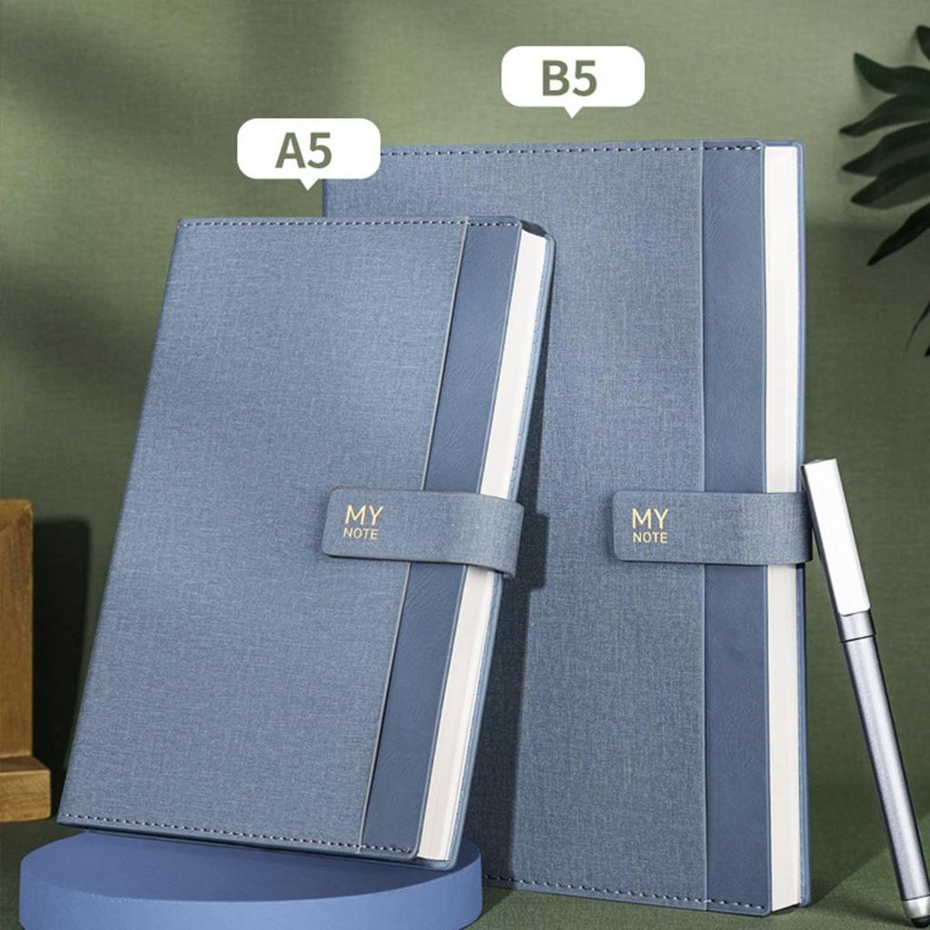 (Возможна гравировка логотипа) Тетрадь для школьников в кожаном переплете формата A5/B5, рабочий блокнот с пряжкой, книга для записи деловых встреч, дневник, бухгалтерская книга