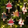 1pcs Retro Ornament Angel Pendant Christmas Tree Decoration DIY Wedding and Birthday Event Party Supplies