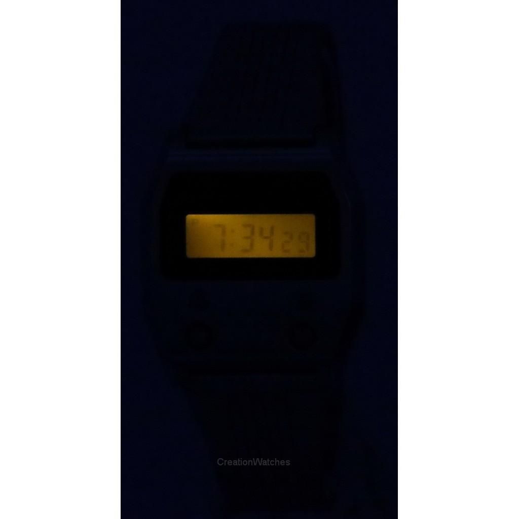 Casio Винтажные цифровые кварцевые часы унисекс из нержавеющей стали A1100D-1