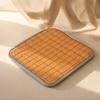 Durable Viscose Fiber Chair Cushion Rattan Mat Cushion, Double-sided Seat Cooling Summer Hard Pressure Relief Pad with Ties for Office Dining