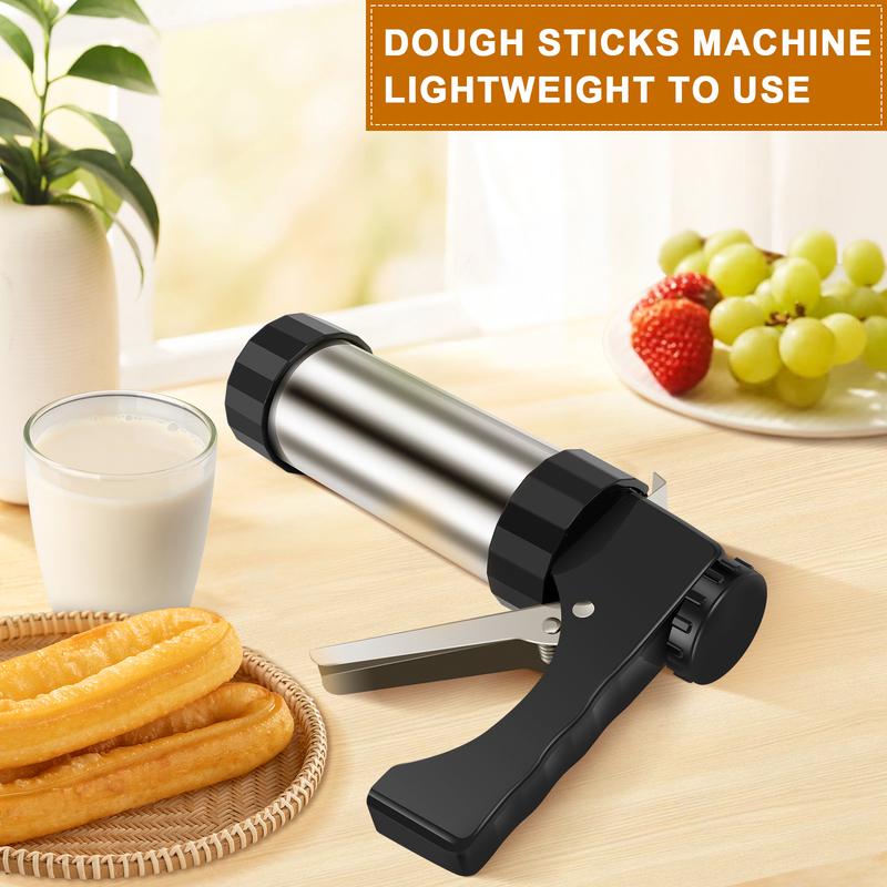 Churrera Churro Maker Machine Stainless Steel DIY Cake Cream Decor Making Machine Nozzles Mold Biscuit Maker Kitchen Baking Tool