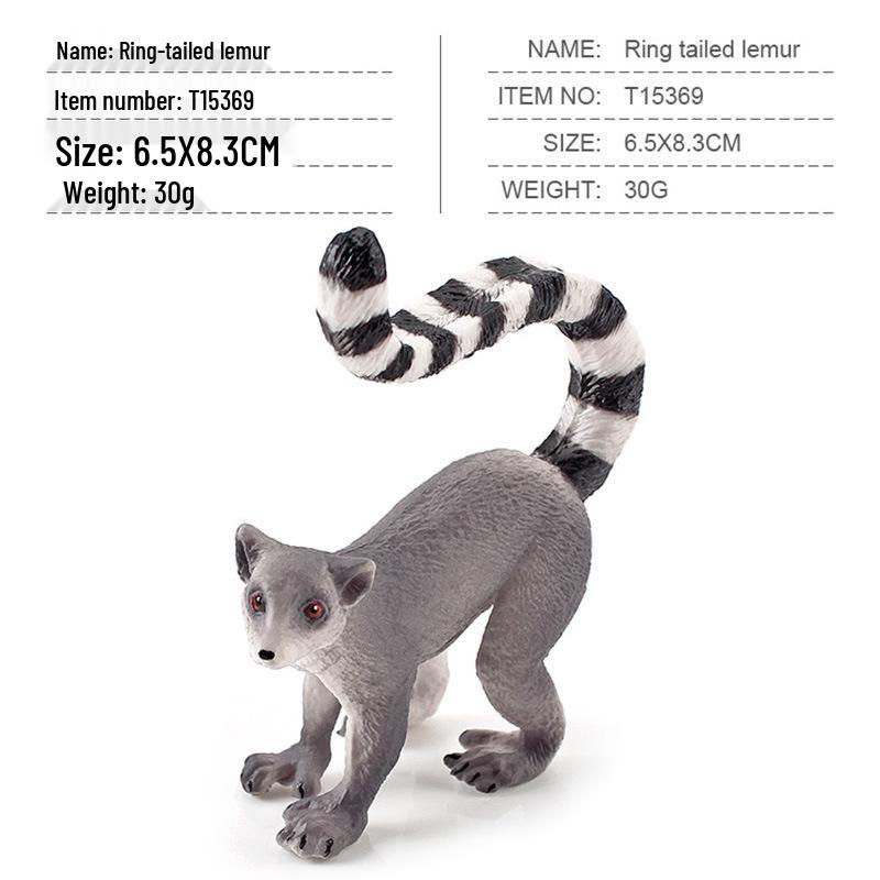 Handcrafted Raccoon Figurine: Miniature Mammal Model for Children's Science Education