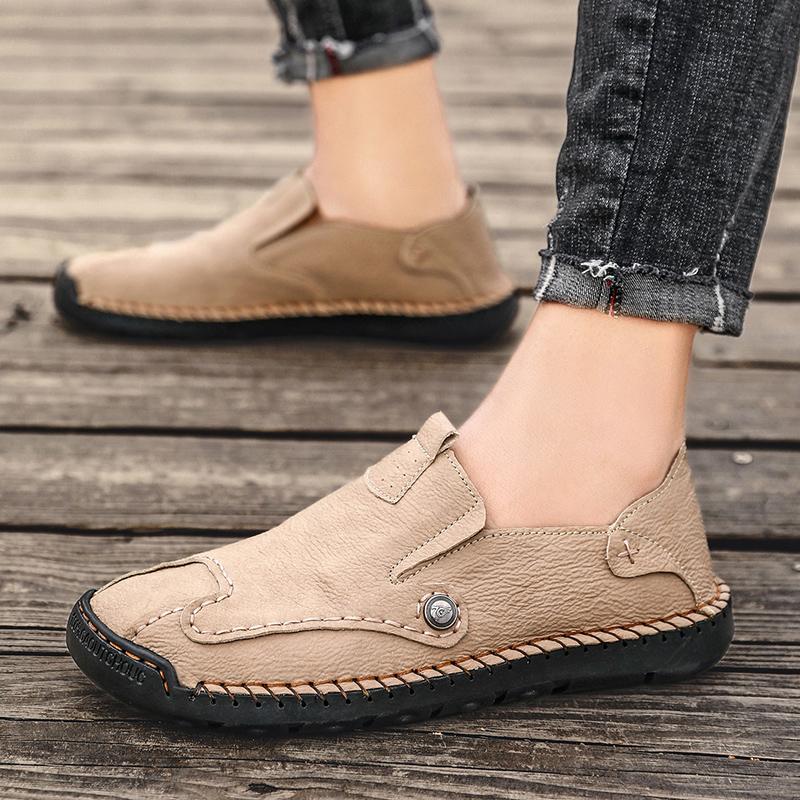 Men Shoes 2022 Newest Men Loafers Comfortable Soft Leather Flats Men Driving Shoes Plus Size 48 Zapatos De Hombre