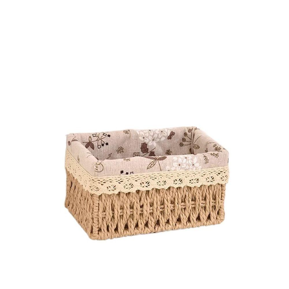 Плетеные корзины для хранения из имитации ротанга, органайзер для овощей, фруктов, настольных мелочей