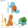 BANDAI SPIRITS Pokemon Plastic Model Collection Quick Charmander Bulbasaur Squirtle Set Plastic Model 11+13+17 & & Color-coded