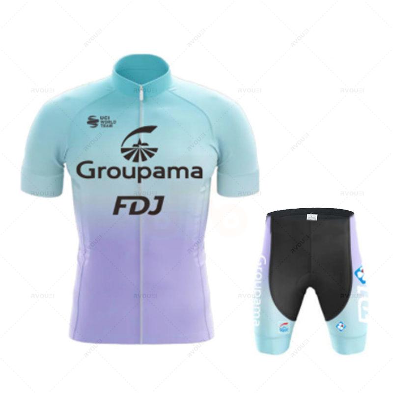 Fdj Team Cycling Jersey Set for Men, Cycling Clothing, MTB Bike Clothes, Uniform, Bicycle Suit, New, 2026