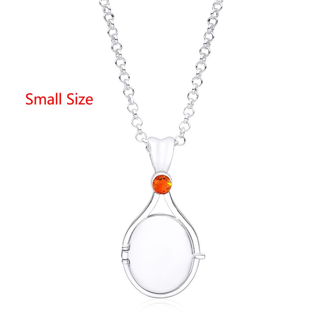 H2o Openable Metal Shell Pendant Necklace Silver Color with Crystal Mermaid Tv Movies Jewelry for Women Girls Cute Necklaces