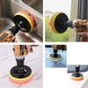 3/4/5 Inch Polishing Foam Pad Buffer Kit Sponge Pads Kit Car Waxing Sponge Disk Wool Wheel Motorcycle Vehicle Remove Scratches