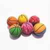Mini Basketball Eco-friendly Non-inflatable Wear Resistant Ultra-high Elastic Toy Rubber Small Ball Toy for Children