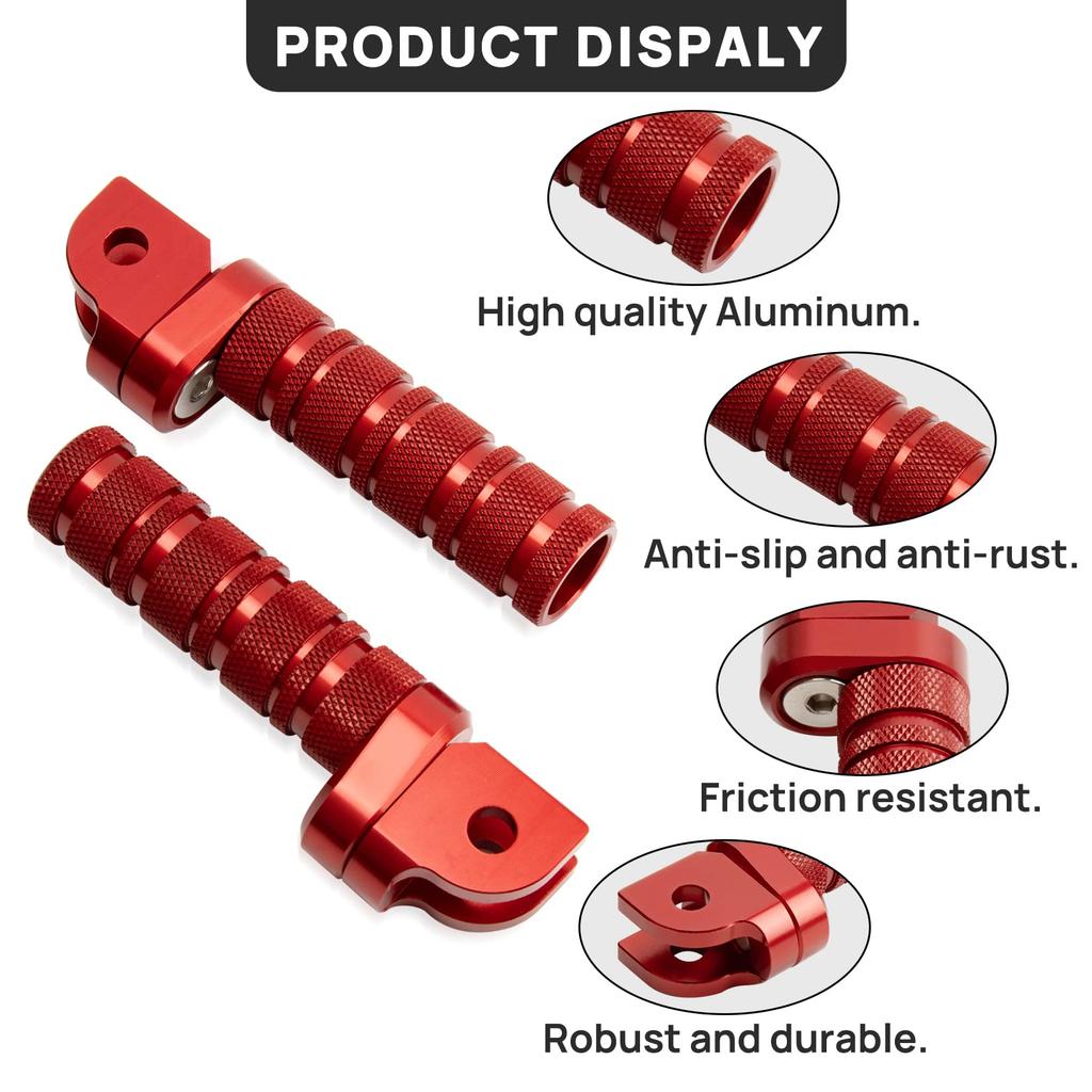 Подножка мотоциклетная передняя педаль противоскользящая серебристый тон подножки для Honda