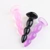 Beaded Wave Anal Plug Men Pulling Beads Suction Cup Sex Tool Stick TPE Smooth Anal Plug Gay Supplies