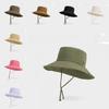 Летняя шляпа от солнца для улицы с широкими полями и однотонным дизайном для улицы