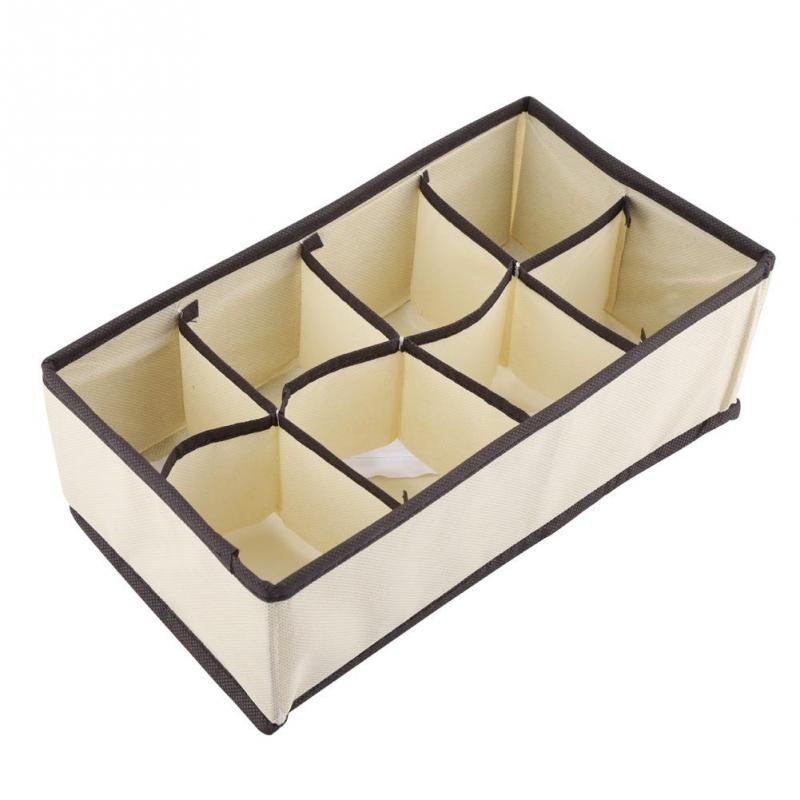 Portable Foldable Divider Storage Box Case Container for Bra Underwear Sock