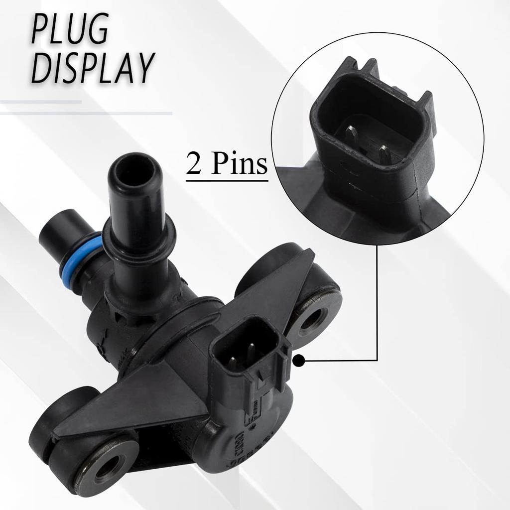 Steam Canister Purge Valve Solenoid for Ford Mustang Explorer Edge Raptor Taurus Flex Lincoln Continental Mercury Replacement 911-222 AU5Z-9C915-B