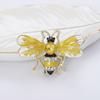 Bee Brooch Pin Sparkling Rustproof Corrosion Resistant Large Insect Brooch Pin Fashion Dress Coat Accessories
