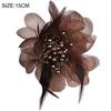 Large Women's Corsage Solid Color Lapel Pin Fashion Feather Fabric