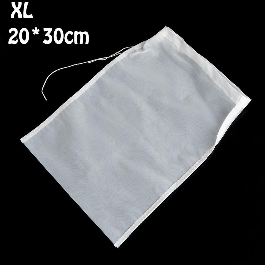 Reusable 200mesh Almond Nut Soy Milk Food Grade Cheesecloth Colander Filter Strainer Bag