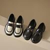 Ретро маффин платформа маленькие кожаные туфли женские осенние новые одинарные туфли для работы