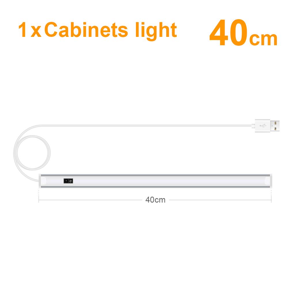 Светодиодная подсветка под шкаф, кухонная светодиодная планка для шкафа, алюминиевая яркая светодиодная лента, бесконтактная лампа с датчиком движения для шкафа, столешницы