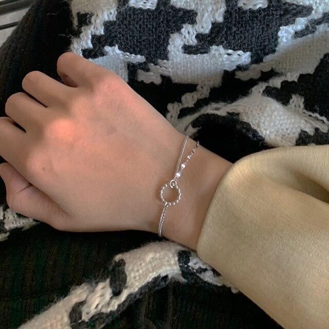 Браслет-подвеска из стерлингового серебра 925 пробы с кисточками и звездами, элегантный браслет для женщин и девочек, вечерние свадебные украшения A009