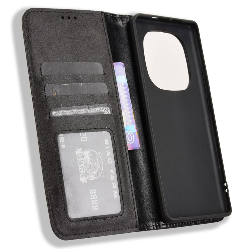 For Xiaomi Redmi Note 14 Pro+ 5G/Note 14 Pro 5G/Poco X7 5G Leather Case Wallet Stand Retro Texture Phone Cover