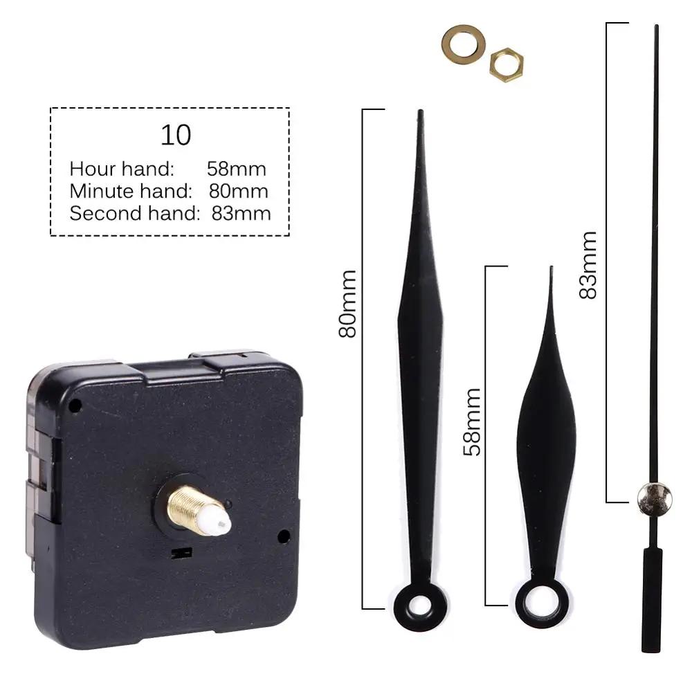 Кварцевый часовой механизм с механизмом стрелок, для ремонта часов, замена, длина вала 12 мм (9/20 дюйма) Длина резьбы 5 мм(1/5 дюйма)