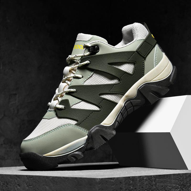 Новые мужские сетчатые туфли, нескользящие, для хайкинга, мужские, дышащие, большого размера, для занятий спортом на открытом воздухе, для бега, для бездорожья, мужские