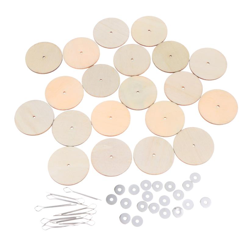 10 Sets Wood Joint Connectors Easy to Assemble for Children Handmade Bear Craft DIY Toy Projects