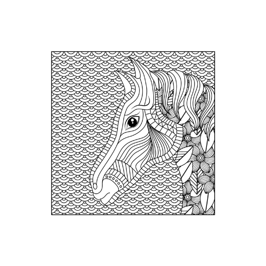 Книжка-раскраска Мандала с животными и узорами для взрослых-1