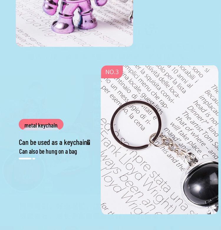 Trendy 3D Astronaut Keychain Pendant for Bags & Clothing